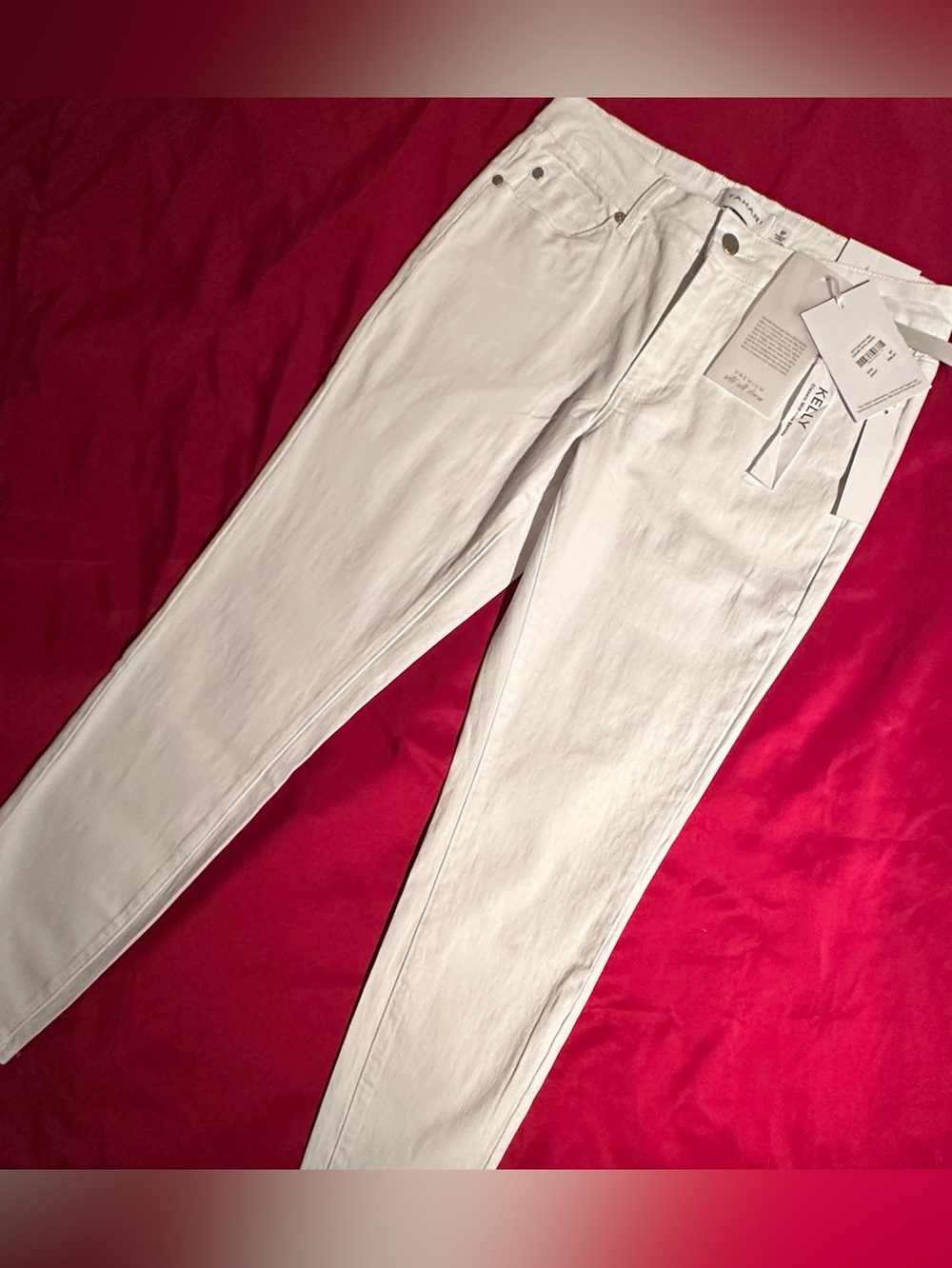 New - Tahari White Denim Sz 8